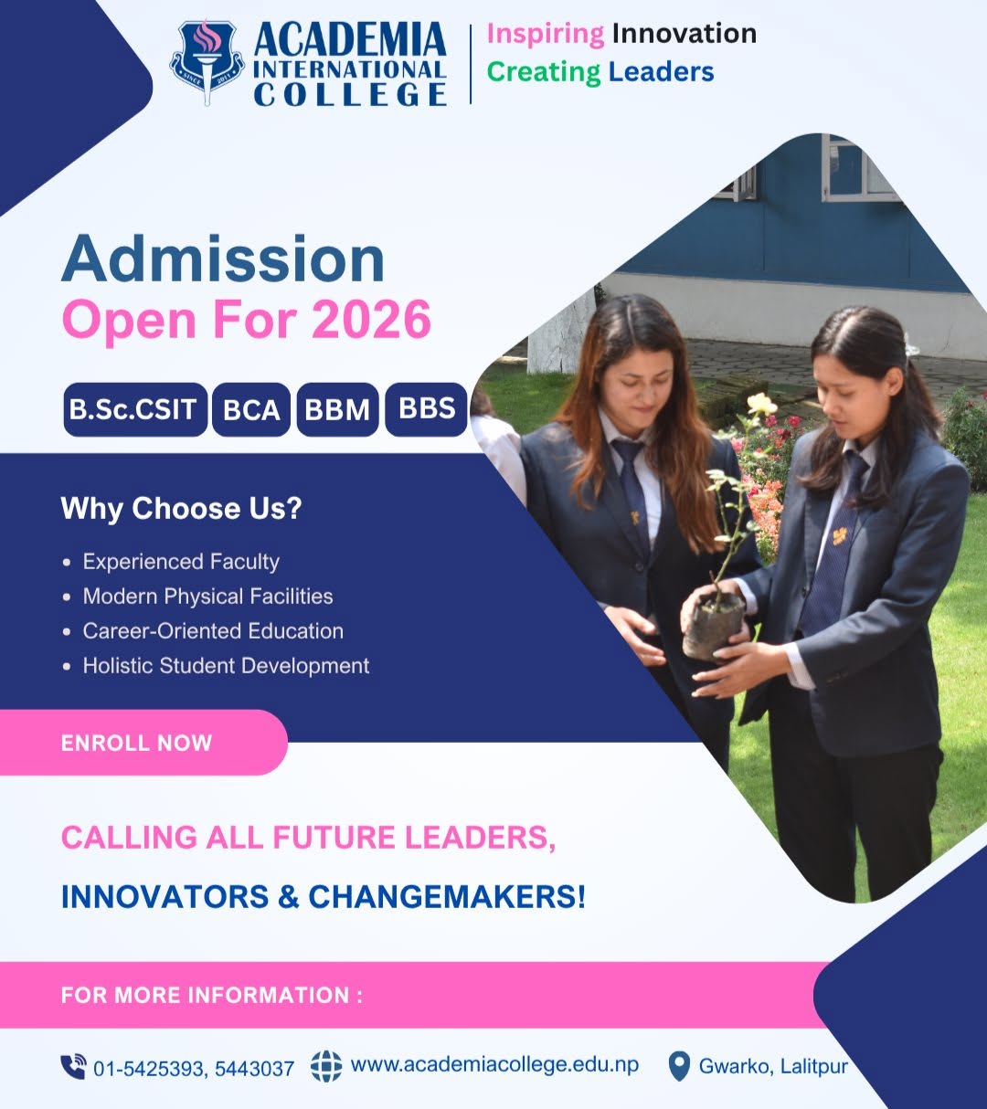 Admission Open 2026 - Academia International College